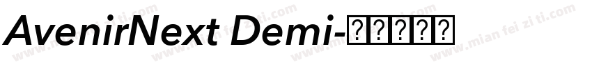 AvenirNext Demi字体转换